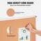 Brown Aluminum Frame Cork-board Bulletin Board with 2 Hooks 48x36 in